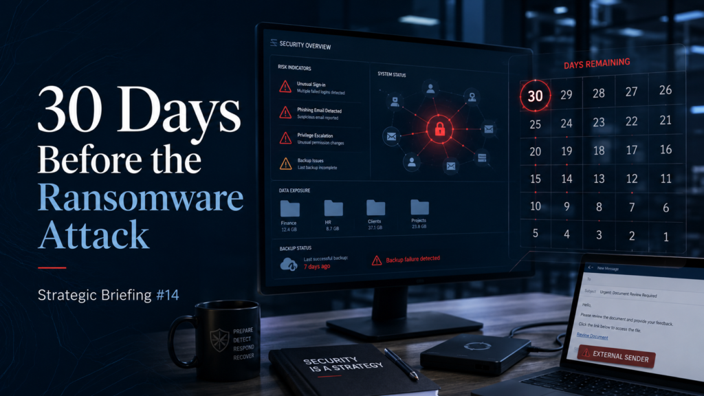 30 days before the attack no it strategy llc banner